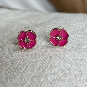 Kate Spade pink flower stud earrings